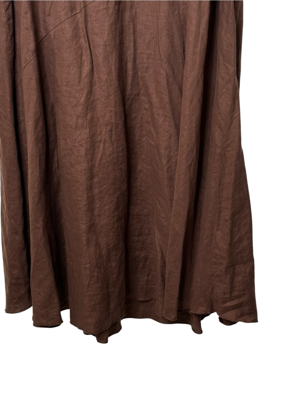 Eileen Fisher Brown Sleeveless Maxi Dress - Classic Everyday Style - Picture 6 of 10